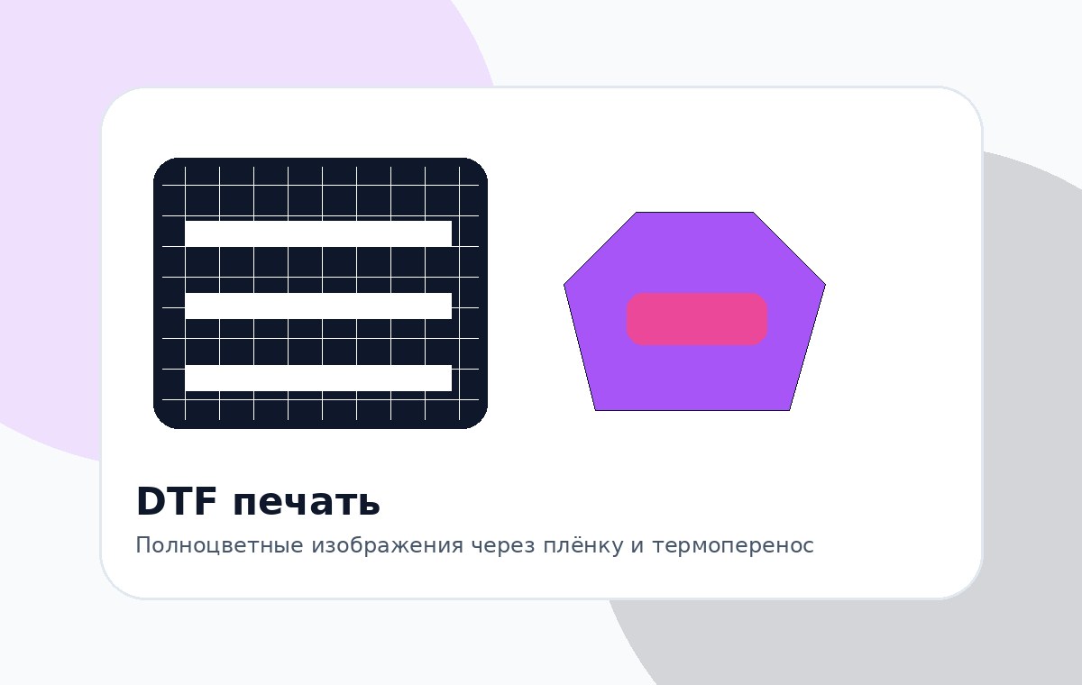 DTF печать на одежде